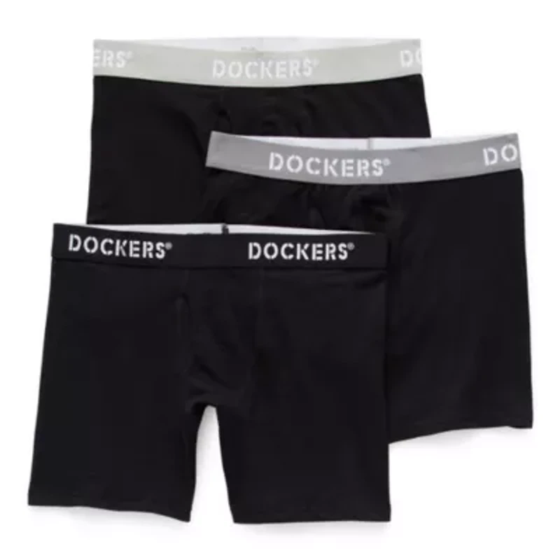 Dockers Mens 3 Pack Boxer Briefs 3mu666do