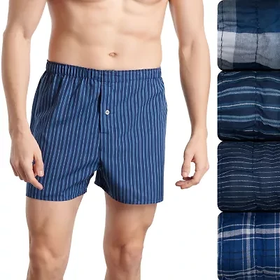 Fruit of the Loom Premium Cotton Mens 4 Pack Boxers Jc4p591