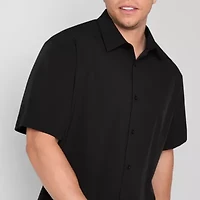 Stylus Mens Short Sleeve Regular Fit Big and Tall Button-Down Shirt