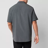 Stylus Mens Short Sleeve Regular Fit Big and Tall Button-Down Shirt