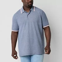 St. John's Bay Essential Oxford Big and Tall Mens Classic Fit Short Sleeve Polo Shirt