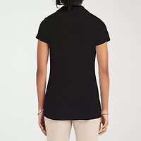 IZOD Juniors Performance Womens Short Sleeve Polo Shirt