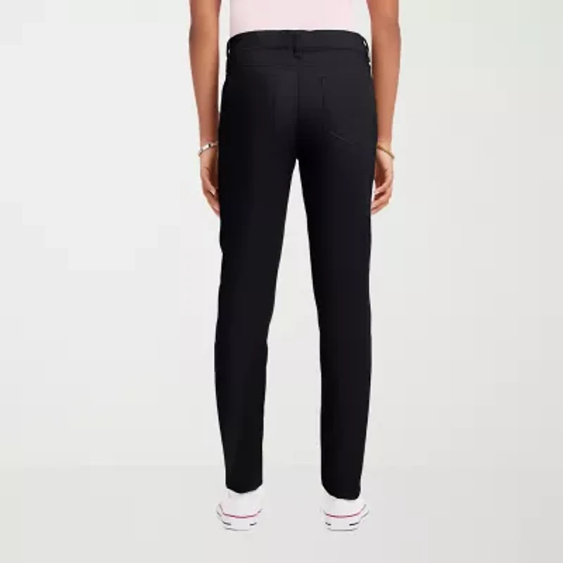 IZOD Womens Juniors Skinny Flat Front Pant