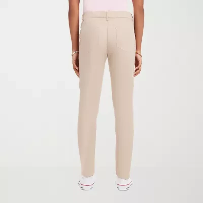 IZOD Womens Juniors Skinny Flat Front Pant
