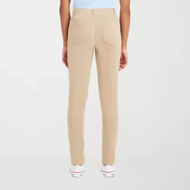 IZOD Womens Juniors Skinny Pull-On Pant