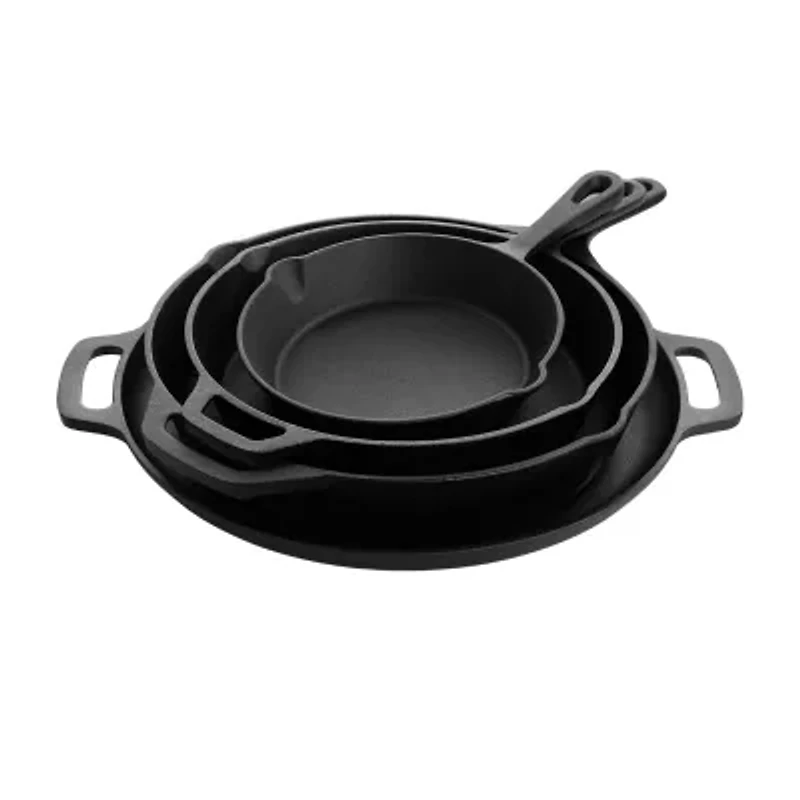 MegaChef Pre-Seasoned Cast Iron 12-pc. Cookware Set