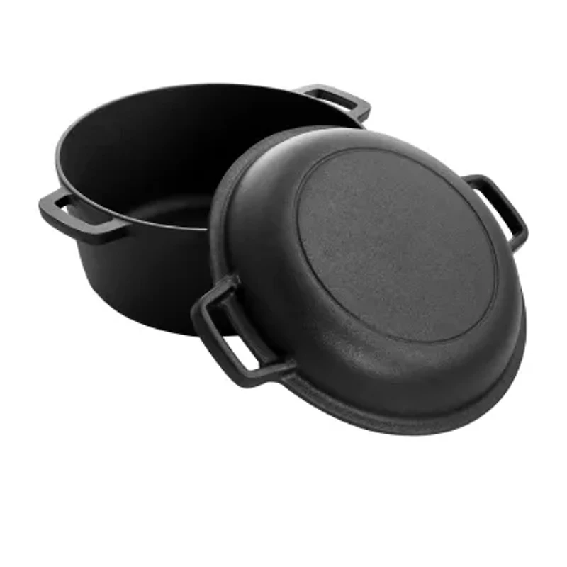 MegaChef Pre-Seasoned Cast Iron 12-pc. Cookware Set