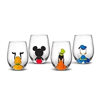 Joyjolt Disney Squad 4-pc. Wine Glass