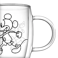 Joyjolt Mickey And Pluto Aroma 2-pc. Mickey and Friends Cappuccino Cup