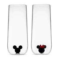 Joyjolt Mickey And Minnie Icon 2-pc. Champagne Flute