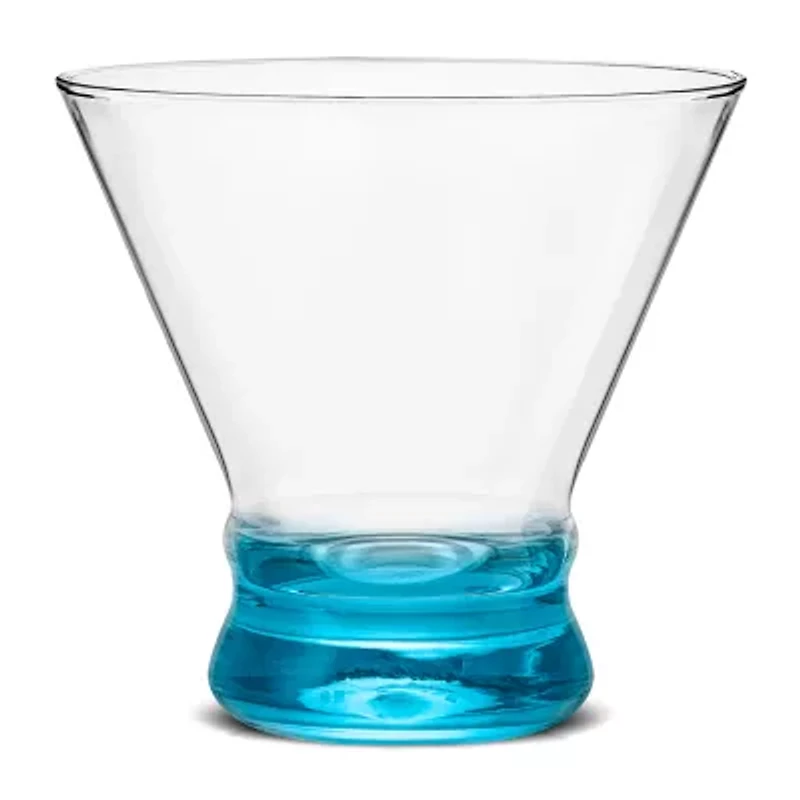 Joyjolt Hue Colored 6-pc. Martini Glass