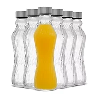 Joyjolt Fluted Glass Spring Water Bottle