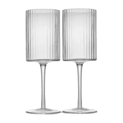 Joyjolt Elle Red Wine 2-pc. Wine Glass