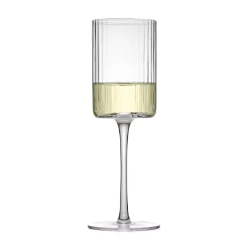 Joyjolt Elle White Wine 2-pc. Wine Glass