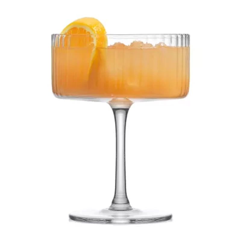 Joyjolt Elle Coupe Martini 2-pc. Martini Glass