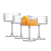 Joyjolt Elle Coupe Martini 2-pc. Martini Glass