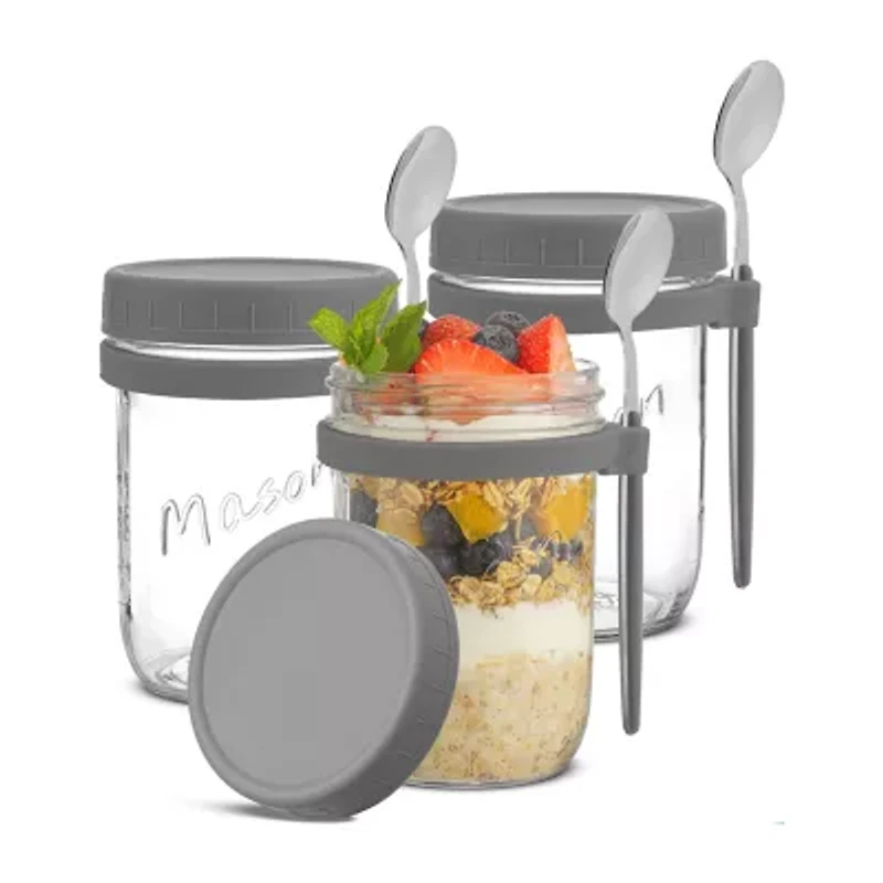Joyjolt Overnight Oats Container 3-pc. Food Container