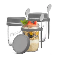 Joyjolt Overnight Oats Container 3-pc. Food Container