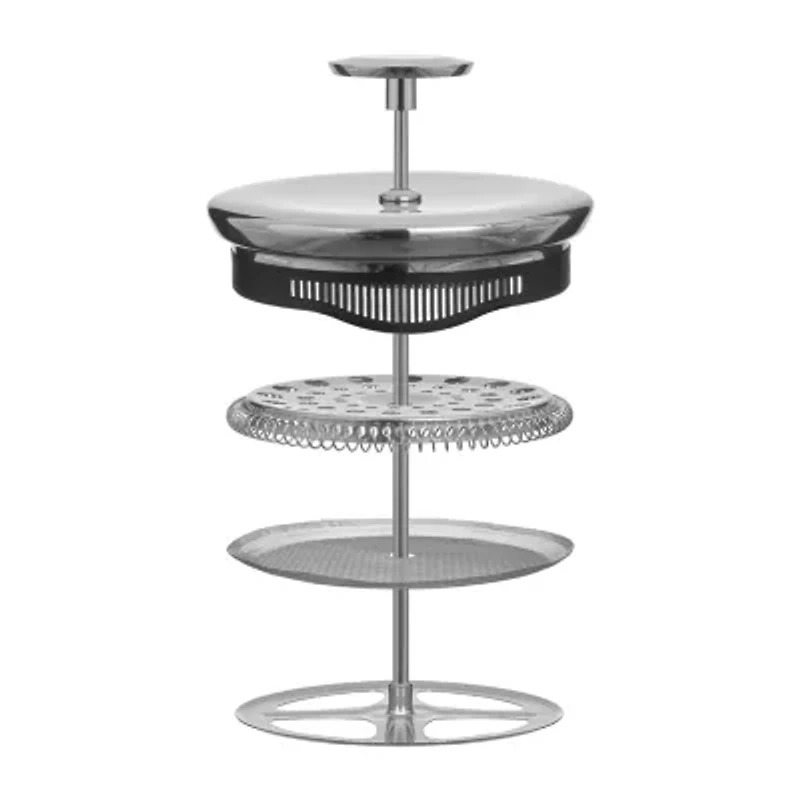 Joyjolt Fluted Glass French Press Beverage Dispenser