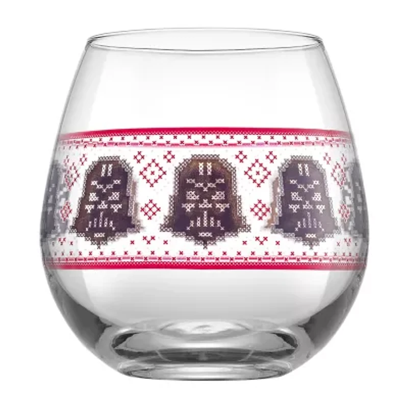 Joyjolt Star Wars Ugly Sweater Stemless Glass Drinkware Set