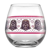 Joyjolt Star Wars Ugly Sweater Stemless Glass Drinkware Set