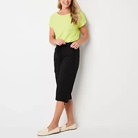 St. John's Bay Womens Crew Neck Short Sleeve T-Shirt