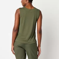Stylus Womens V Neck Sleeveless Tank Top