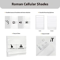 Insulating Energy Saving Cordless Blackout Roman Shade