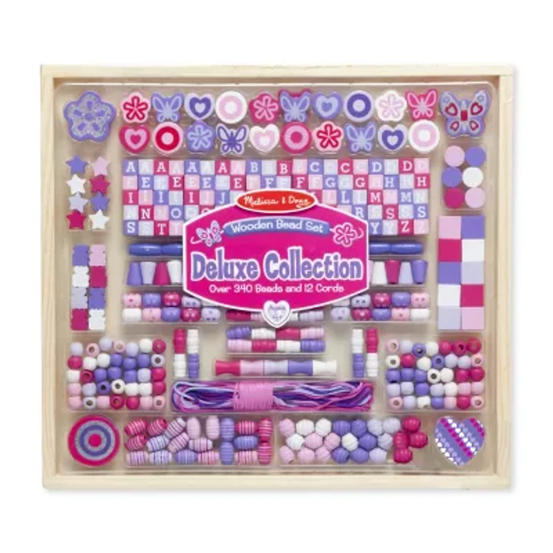 Melissa & Doug Deluxe Collection - Wooden Bead Set