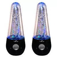 BeFree Sound Bluetooth Wireless Multimedia LED Dancing Water Speakers