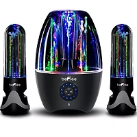 BeFree Sound 2.1 Channel Wireless Multimedia LED Dancing Water Bluetooth Sound System