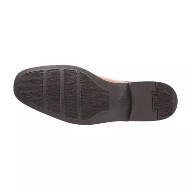Clarks® Tilden Mens Leather Cap-Toe Dress Shoes