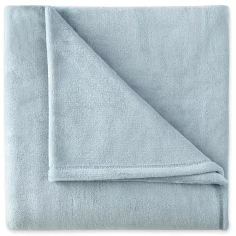 JCPenney Home™ Velvet Plush Solid Throw