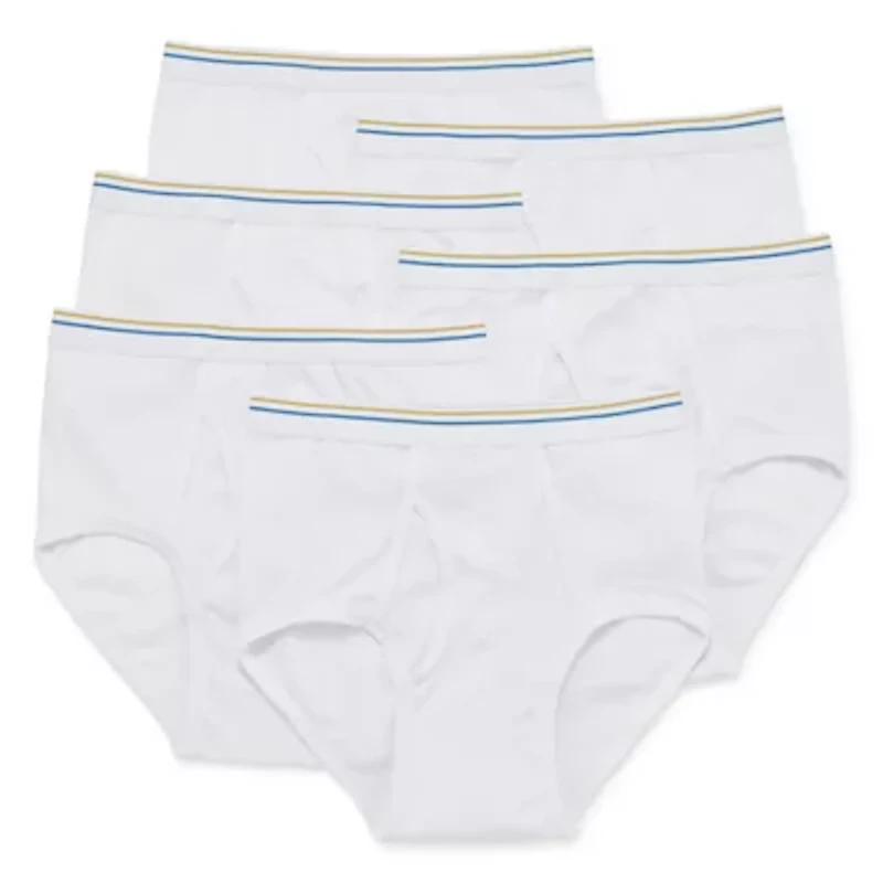 Stafford Dry + Cool Full-Cut Mens 6 Pack Briefs 302872