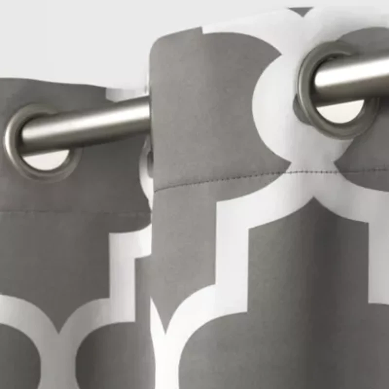 Exclusive Home Curtains Ironwork Grommet Top Energy Saving Blackout Set of 2 Curtain Panel