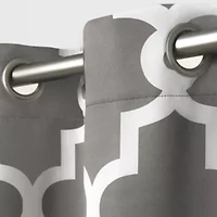 Exclusive Home Curtains Ironwork Grommet Top Energy Saving Blackout Set of 2 Curtain Panel