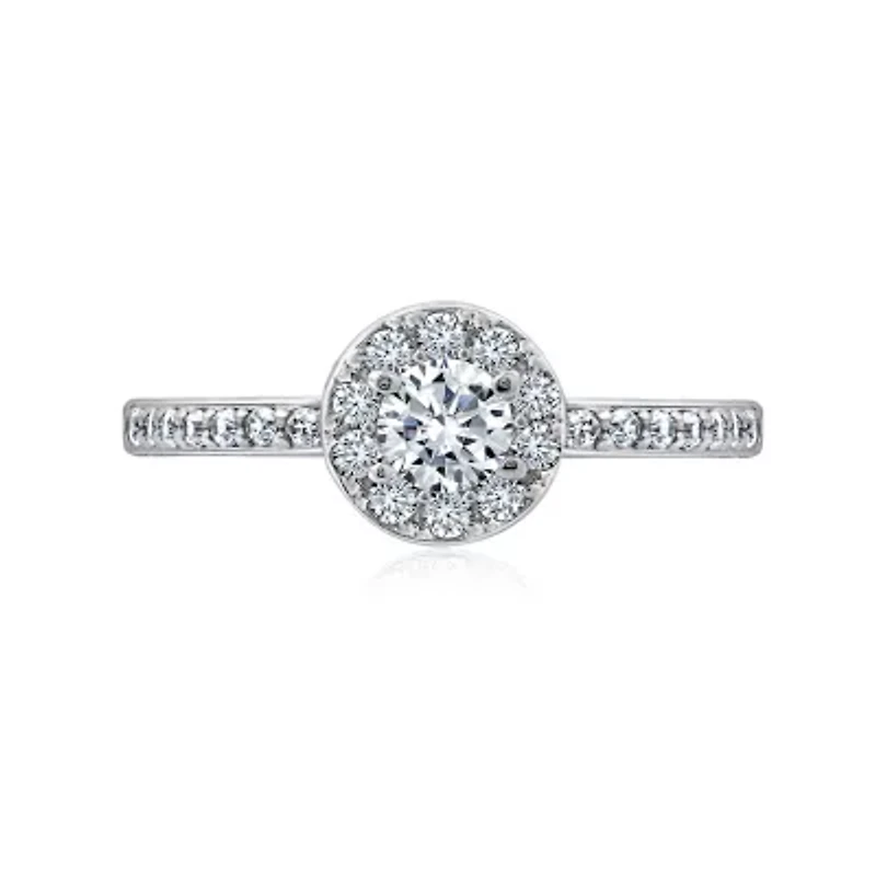 DiamonArt® Womens /8 CT. T.W. White Cubic Zirconia Sterling Silver Promise Ring