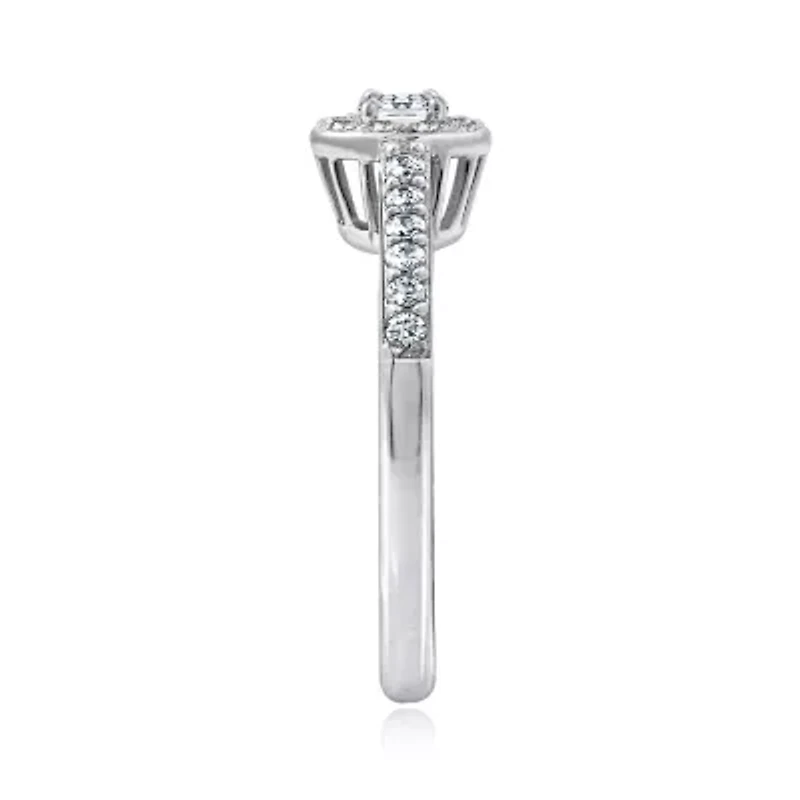 DiamonArt® Womens /8 CT. T.W. White Cubic Zirconia Sterling Silver Promise Ring