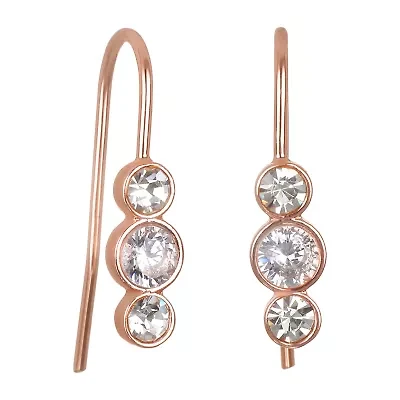 Bijoux Bar Delicates Womens Round Drop Earrings