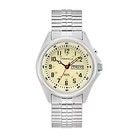 Caravelle Designed By Bulova Mens Silver Tone Stainless Steel Expansion Watch 43c124