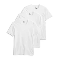 Jockey Cotton Stretch Mens 3 Pack Short Sleeve Crew Neck Moisture Wicking T-Shirt
