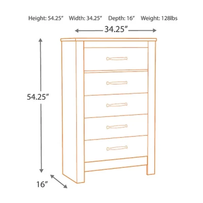 Signature Design by Ashley® Bellaby 5-Drawer Chest