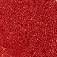 Design Imports Vintage Red Floral Woven Round 6-pc. Placemats