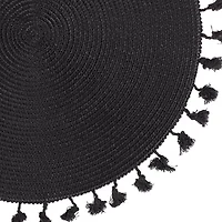 Design Imports Tassel Woven Round 6-pc. Placemats