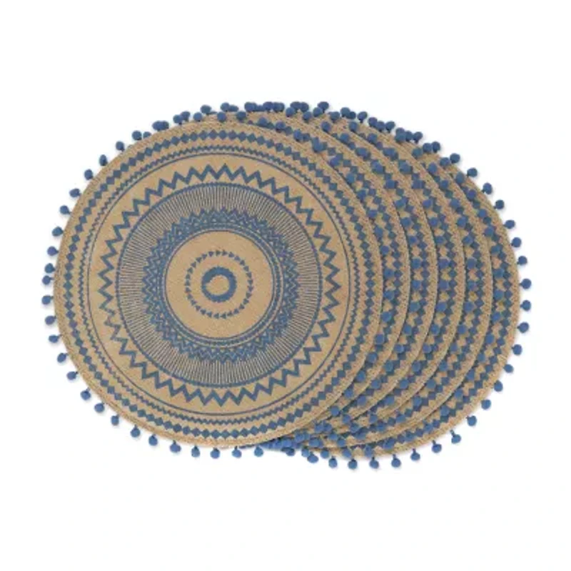 Design Imports French Blue Aztec 6-pc. Placemats