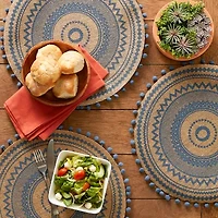 Design Imports French Blue Aztec 6-pc. Placemats