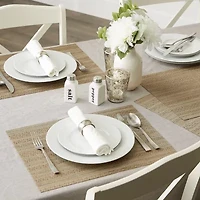 Design Imports Metallic Basketweave Placemat Set of 6