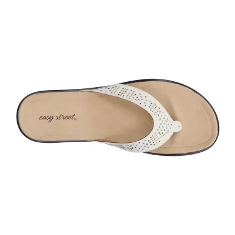 Easy Street Womens Stevie Flat Sandals
