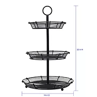 Gourmet Basics by Mikasa Tulsa 3 Tier Basket