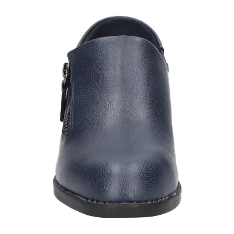 Easy Street Cyclone Womens Round Block Heel Pumps